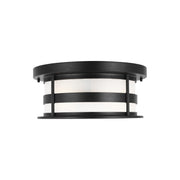 Generation Lighting - 7890902EN3-12 - Two Light Outdoor Flush Mount - Wilburn - Black