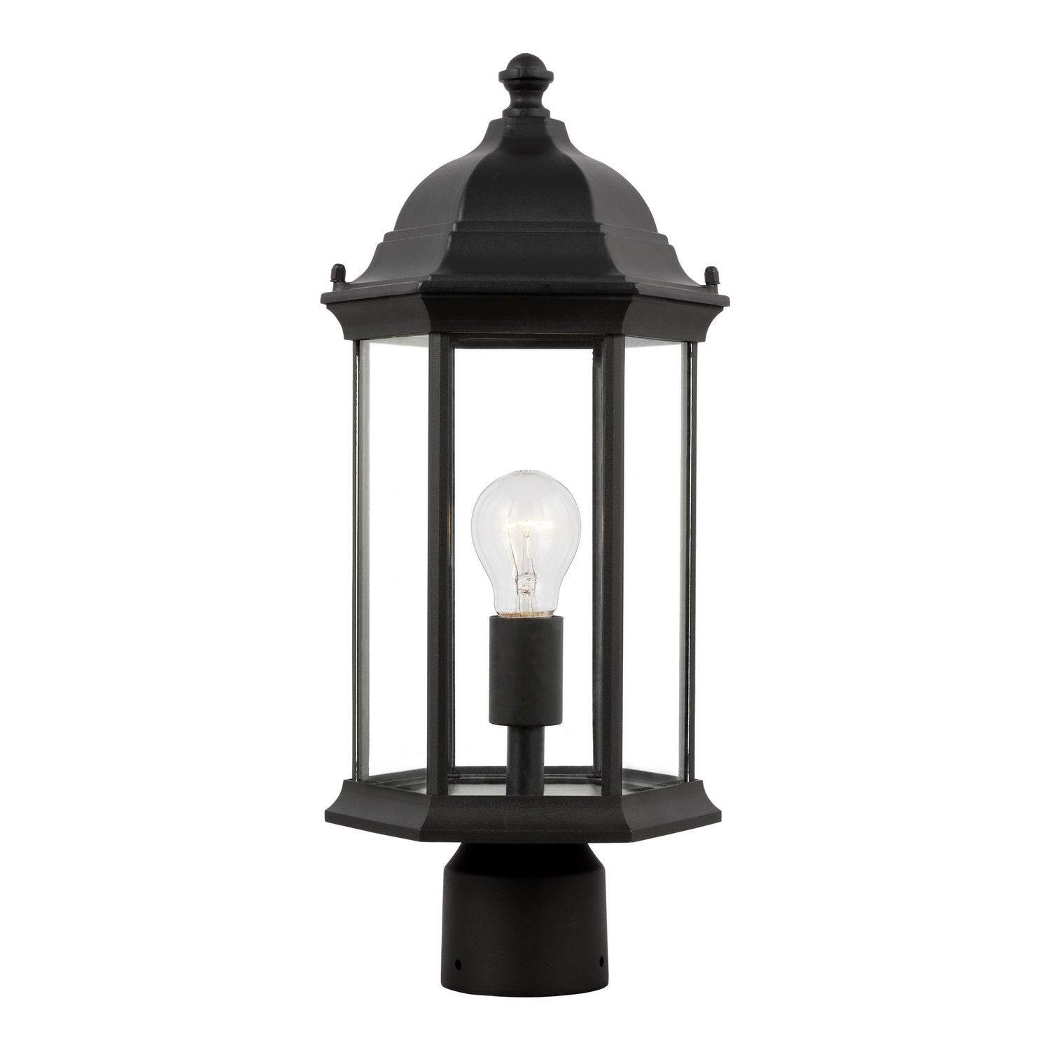 Generation Lighting - 8238601-12 - One Light Outdoor Post Lantern - Sevier - Black