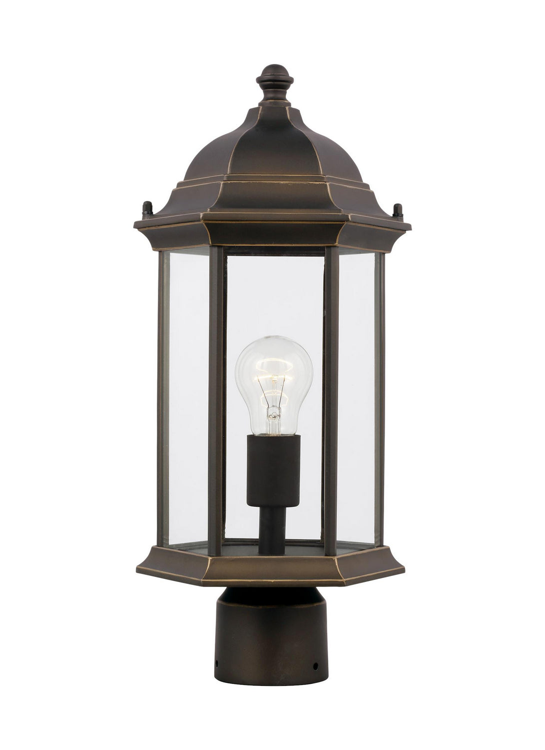 Generation Lighting - 8238601-71 - One Light Outdoor Post Lantern - Sevier - Antique Bronze