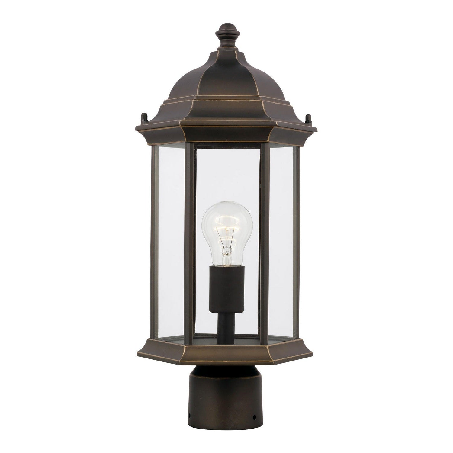 Generation Lighting - 8238651EN3-71 - One Light Outdoor Post Lantern - Sevier - Antique Bronze