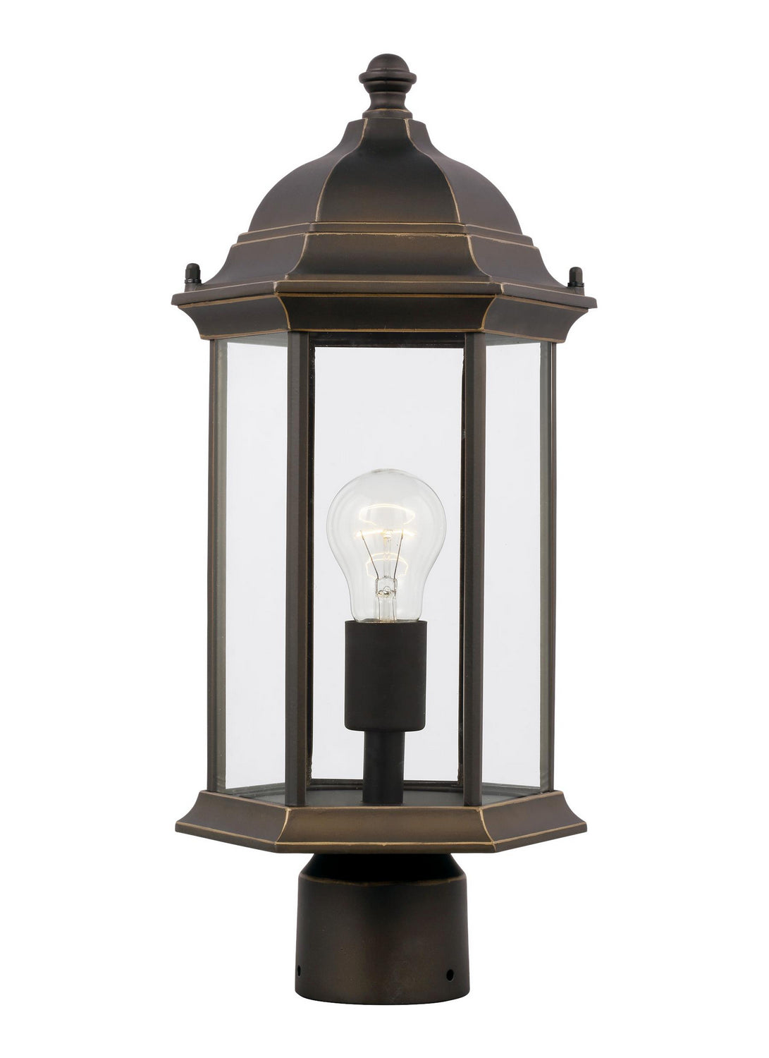 Generation Lighting - 8238651EN3-71 - One Light Outdoor Post Lantern - Sevier - Antique Bronze