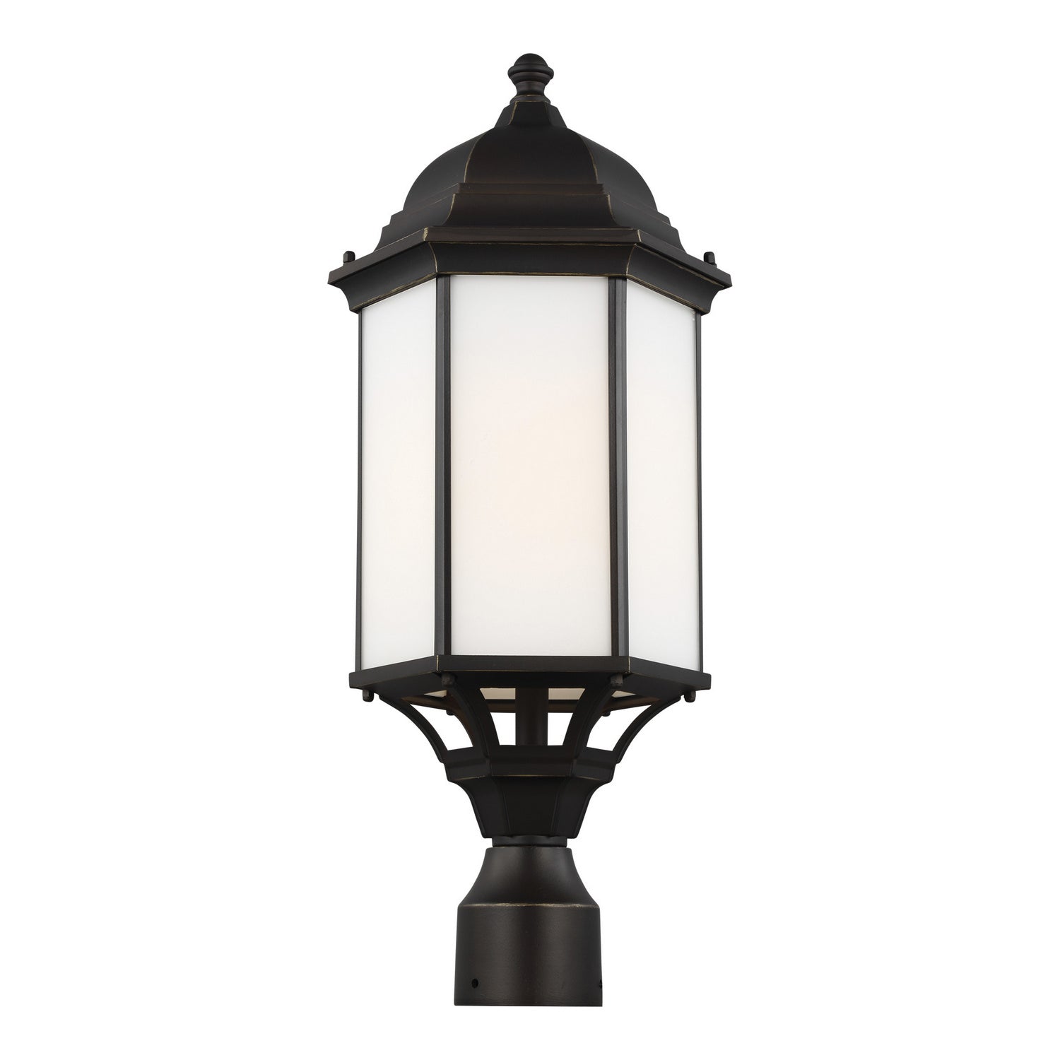 Generation Lighting - 8238751-71 - One Light Outdoor Post Lantern - Sevier - Antique Bronze