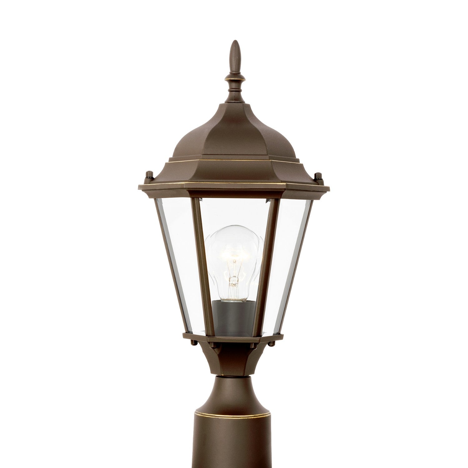 Generation Lighting - 82938-71 - One Light Outdoor Post Lantern - Bakersville - Antique Bronze