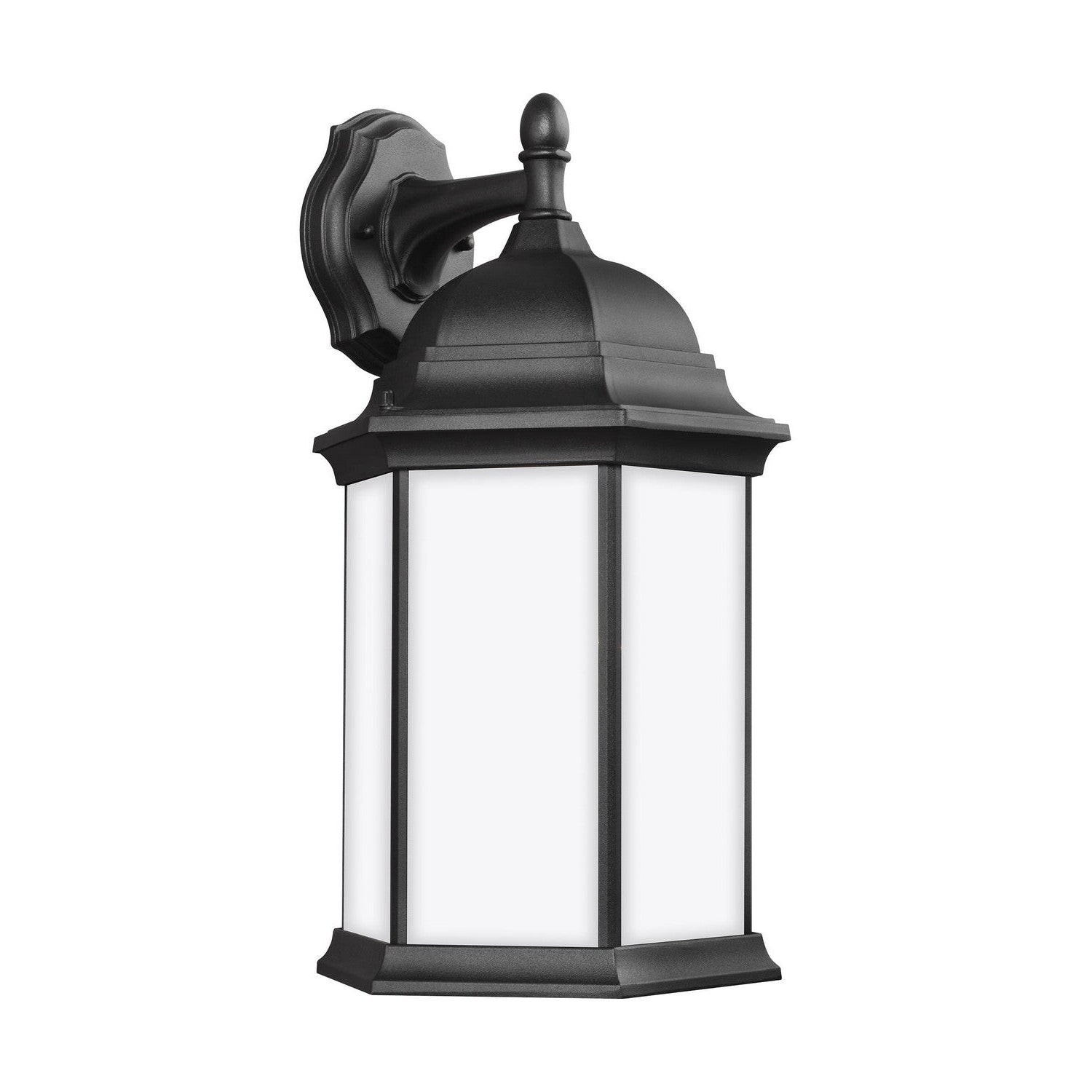 Generation Lighting - 8438751-12 - One Light Outdoor Wall Lantern - Sevier - Black