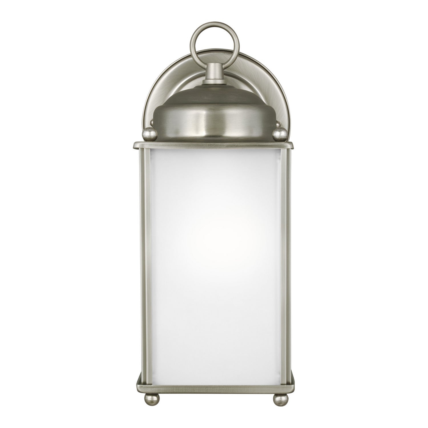 Generation Lighting - 8593001-965 - One Light Outdoor Wall Lantern - New Castle - Antique Brushed Nickel
