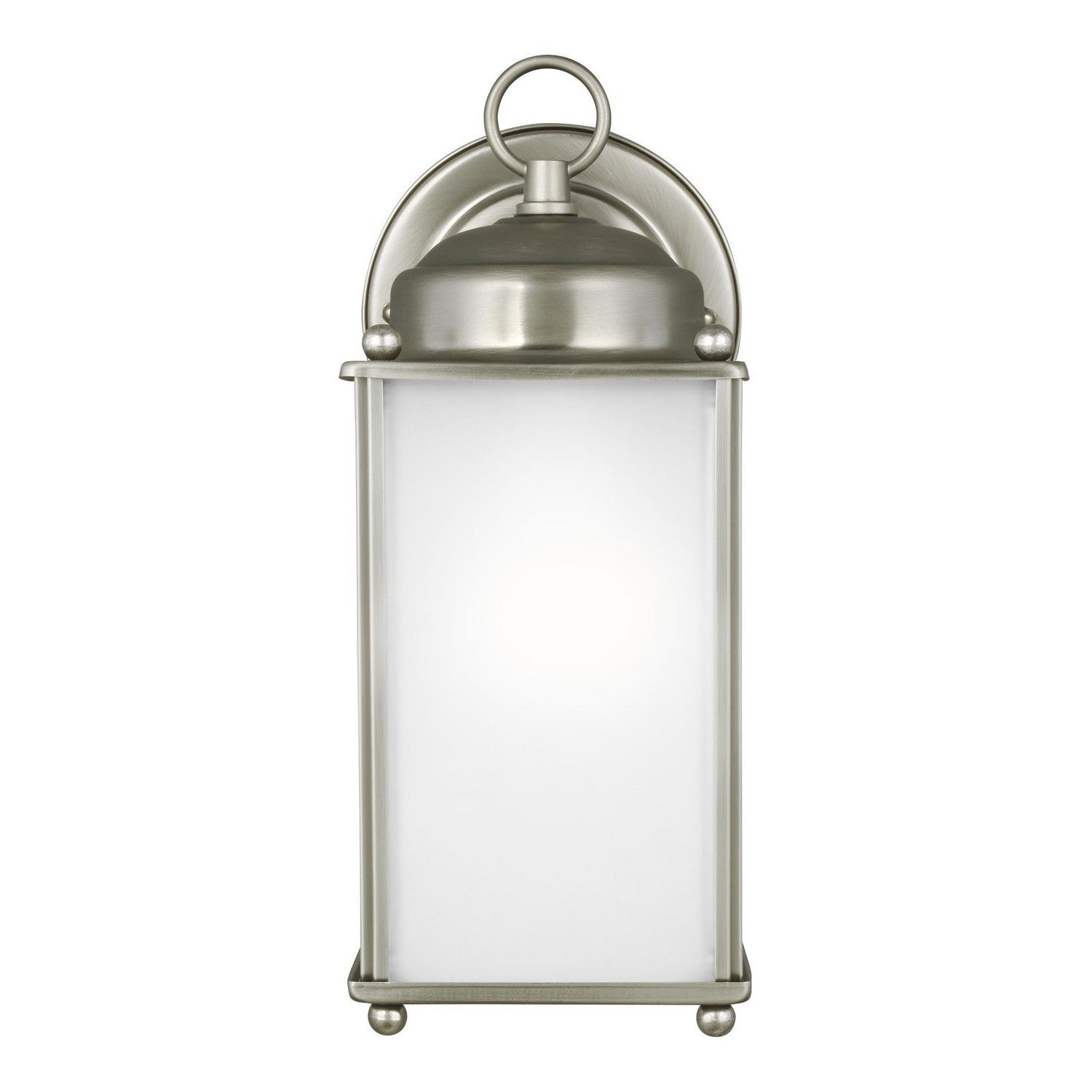 Generation Lighting - 8593001EN3-965 - One Light Outdoor Wall Lantern - New Castle - Antique Brushed Nickel