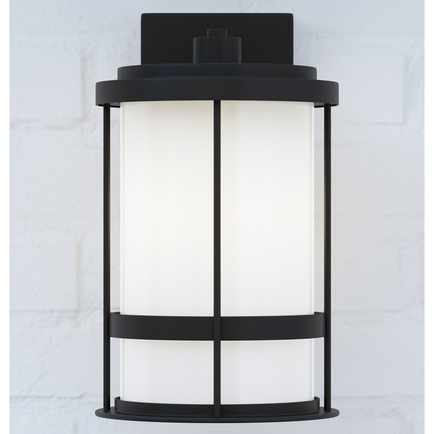 Generation Lighting - 8690901-12 - One Light Outdoor Wall Lantern - Wilburn - Black