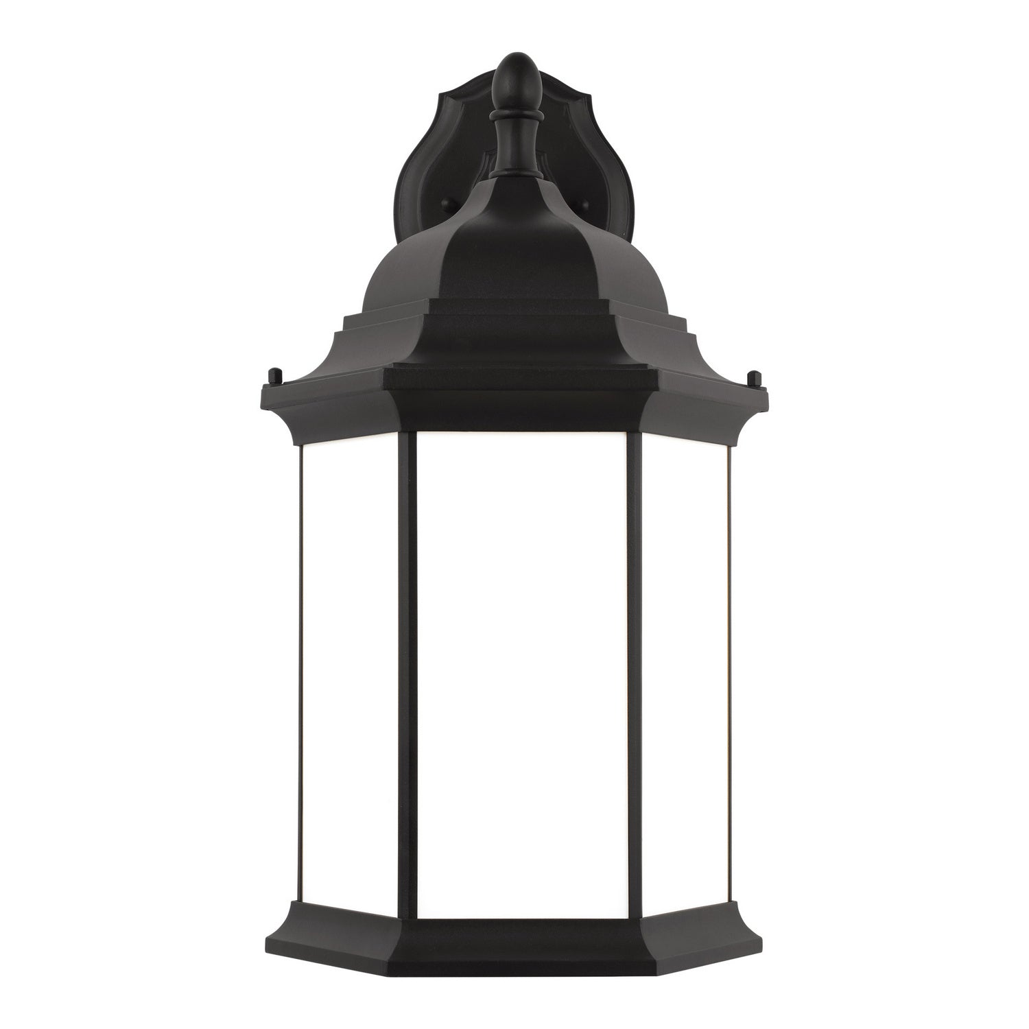 Generation Lighting - 8738751-12 - One Light Outdoor Wall Lantern - Sevier - Black