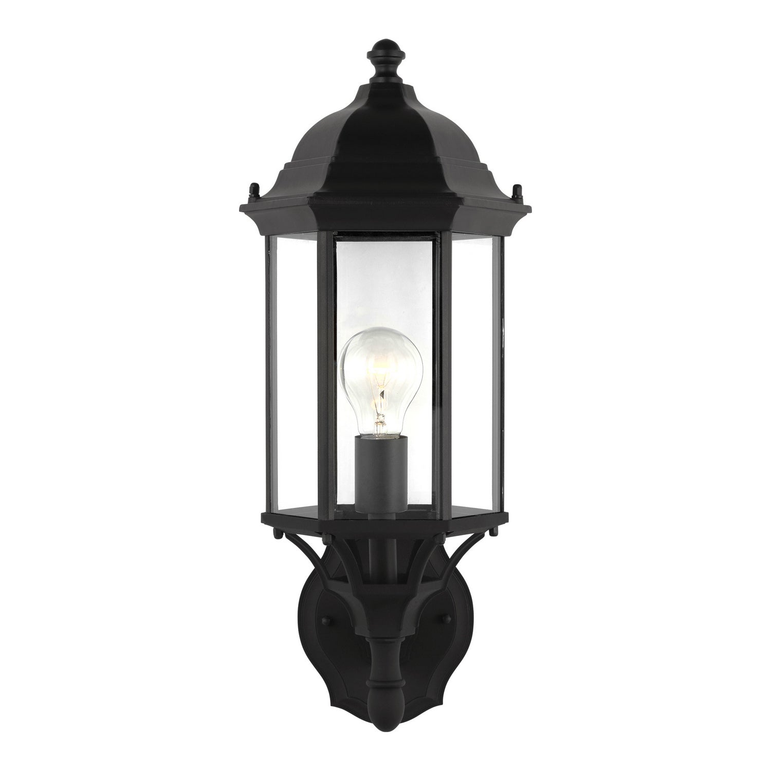 Generation Lighting - 8838701-12 - One Light Outdoor Wall Lantern - Sevier - Black