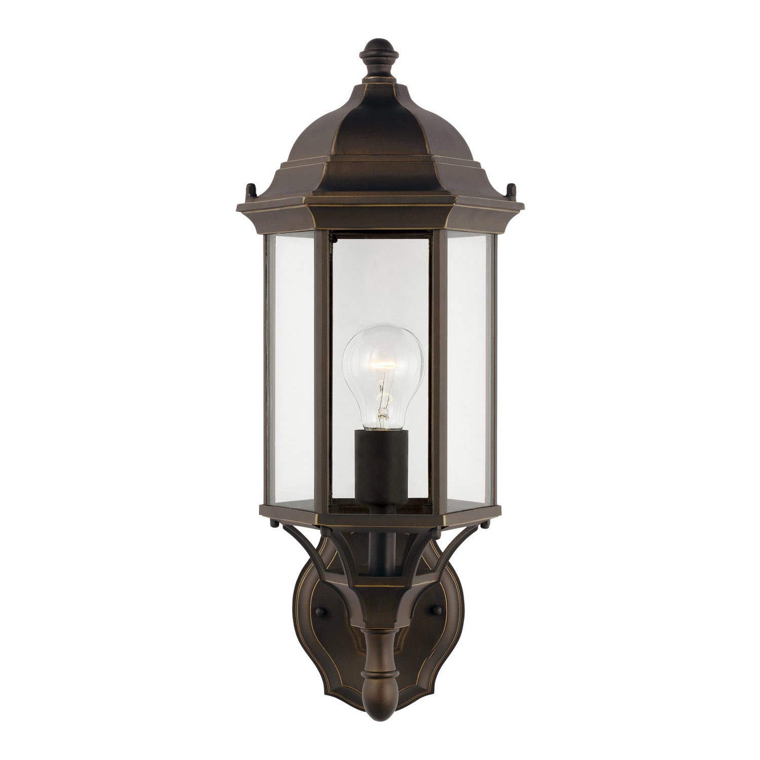 Generation Lighting - 8838701-71 - One Light Outdoor Wall Lantern - Sevier - Antique Bronze