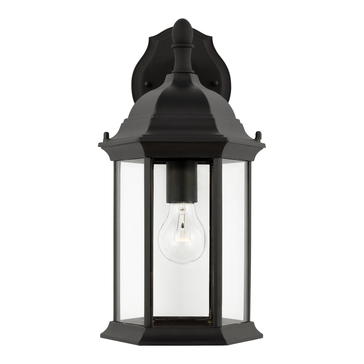 Generation Lighting - 8938701-12 - One Light Outdoor Wall Lantern - Sevier - Black