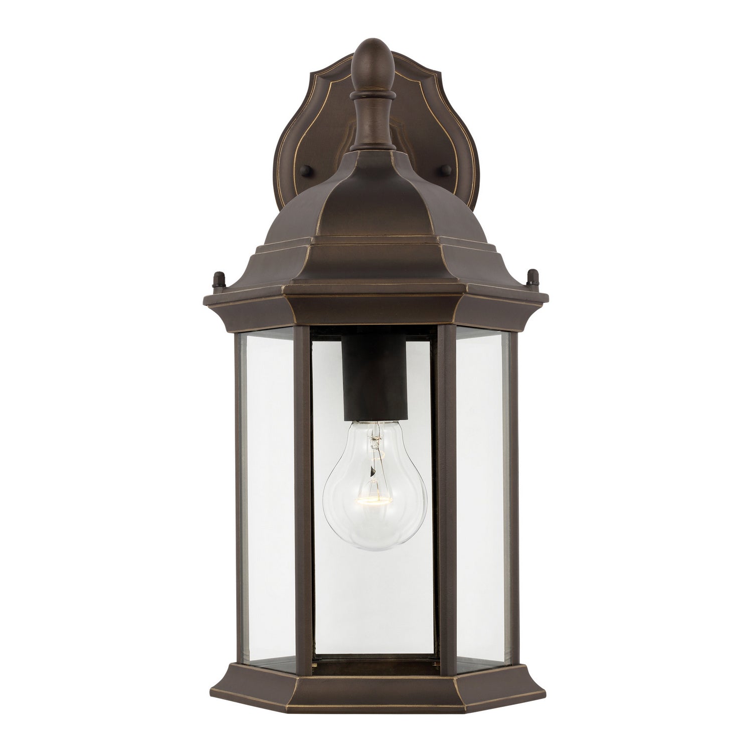 Generation Lighting - 8938751-71 - One Light Outdoor Wall Lantern - Sevier - Antique Bronze