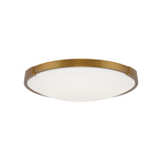 Visual Comfort Modern - 700FMLNC13A-LED930-277 - LED Flush Mount - Lance - Aged Brass