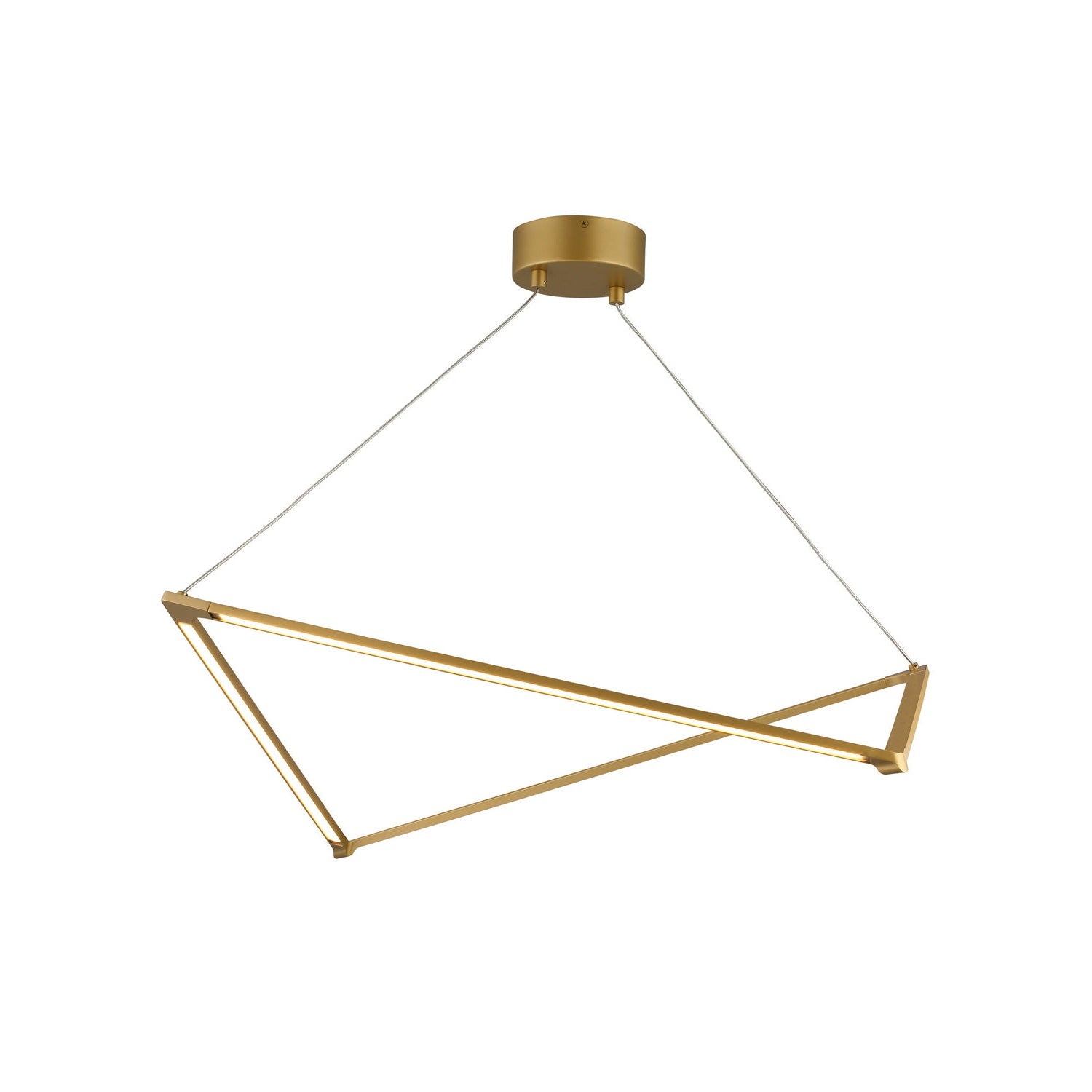 Visual Comfort Modern - 700LSBLTG-LED930 - LED Linear Suspension - Balto - Satin Gold