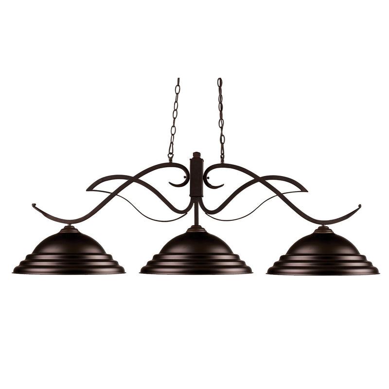 Z-Lite - 126BRZ-SBRZ - Three Light Billiard - Phoenix - Bronze