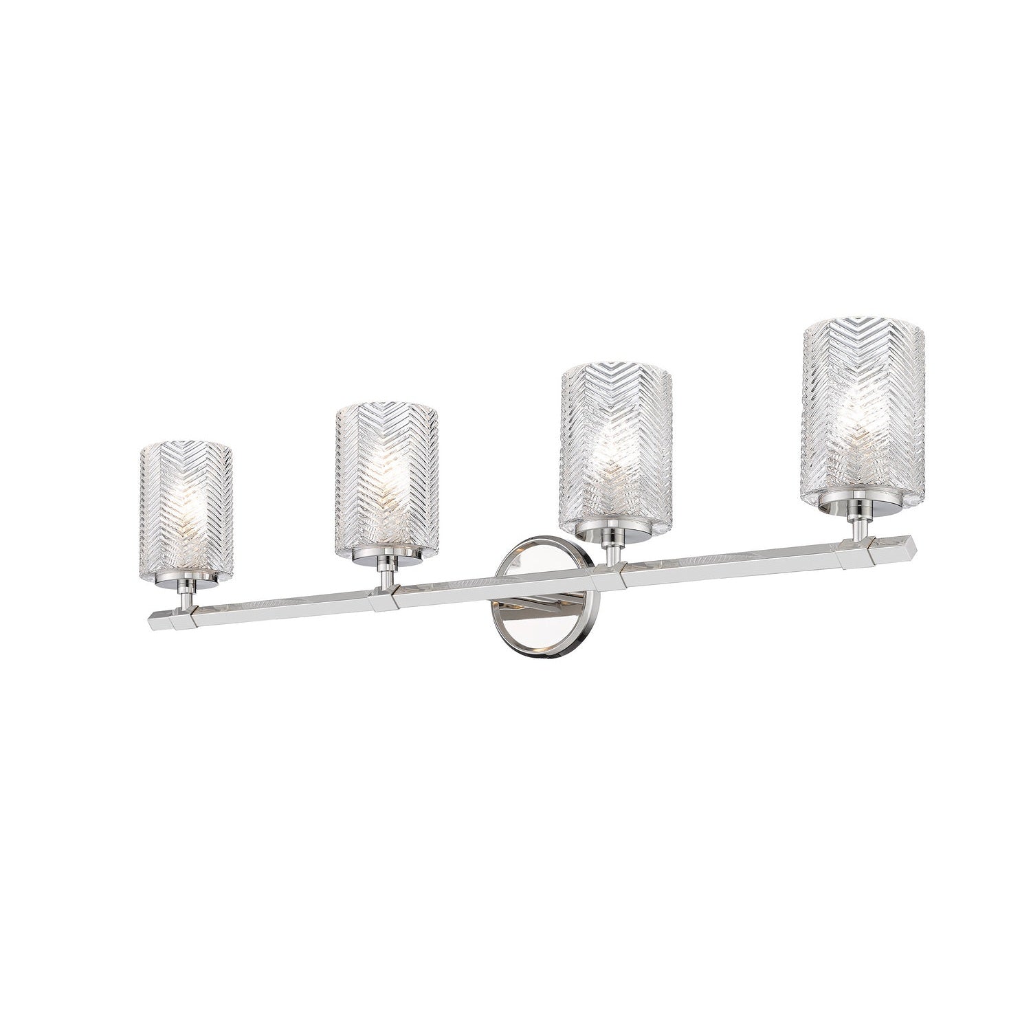 Z-Lite - 1934-4V-PN - Four Light Vanity - Dover Street - Polished Nickel