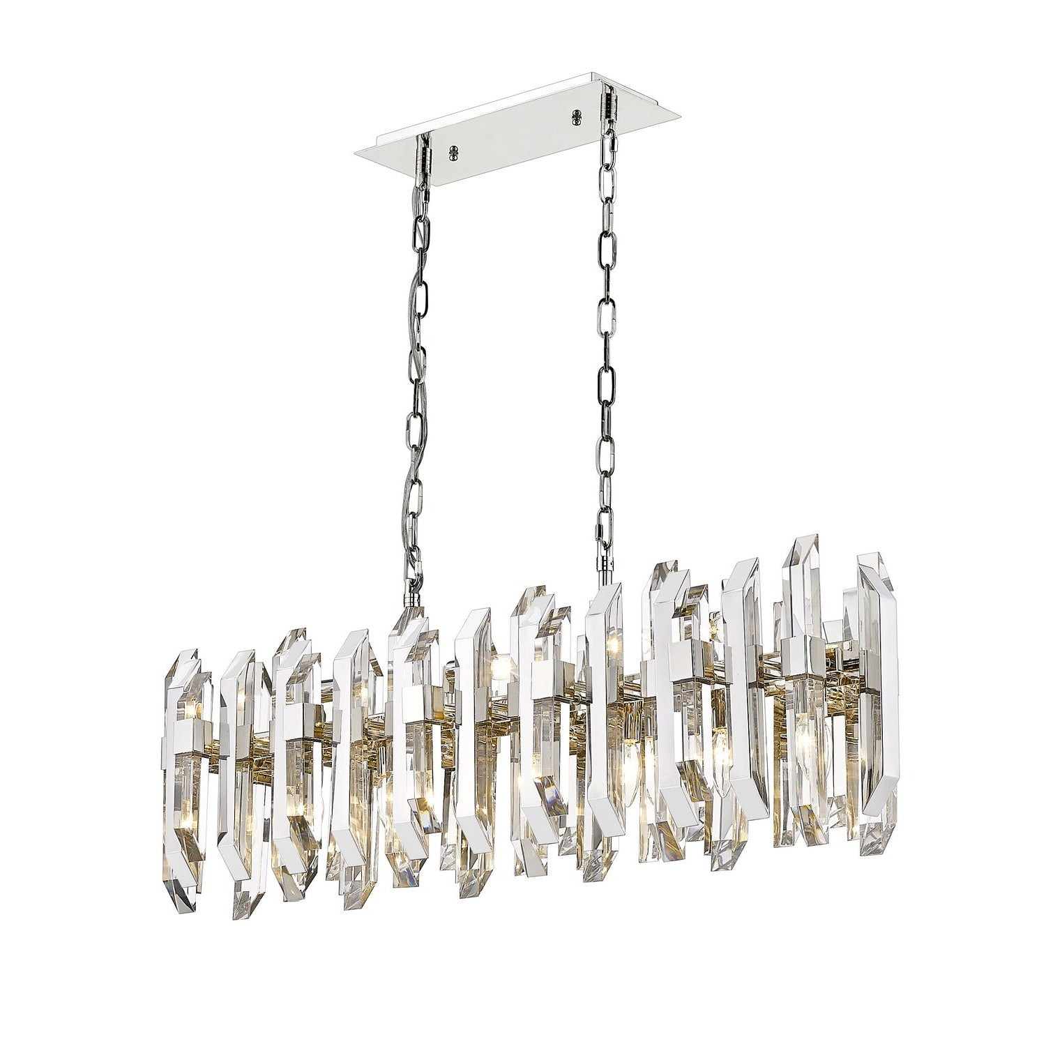 Z-Lite - 4006-11L-PN - 11 Light Linear Chandelier - Bova - Polished Nickel
