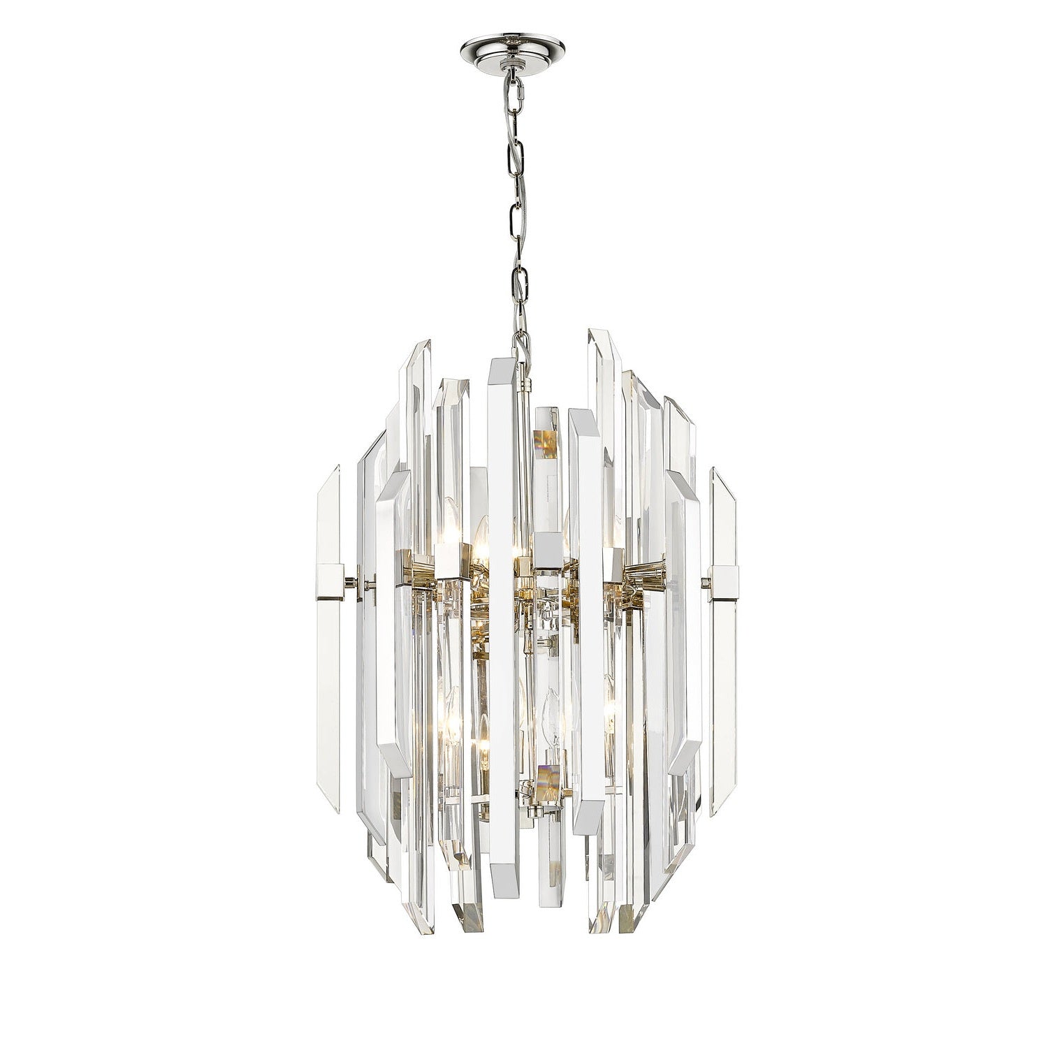 Z-Lite - 4006-8PN - Nine Light Chandelier - Bova - Polished Nickel
