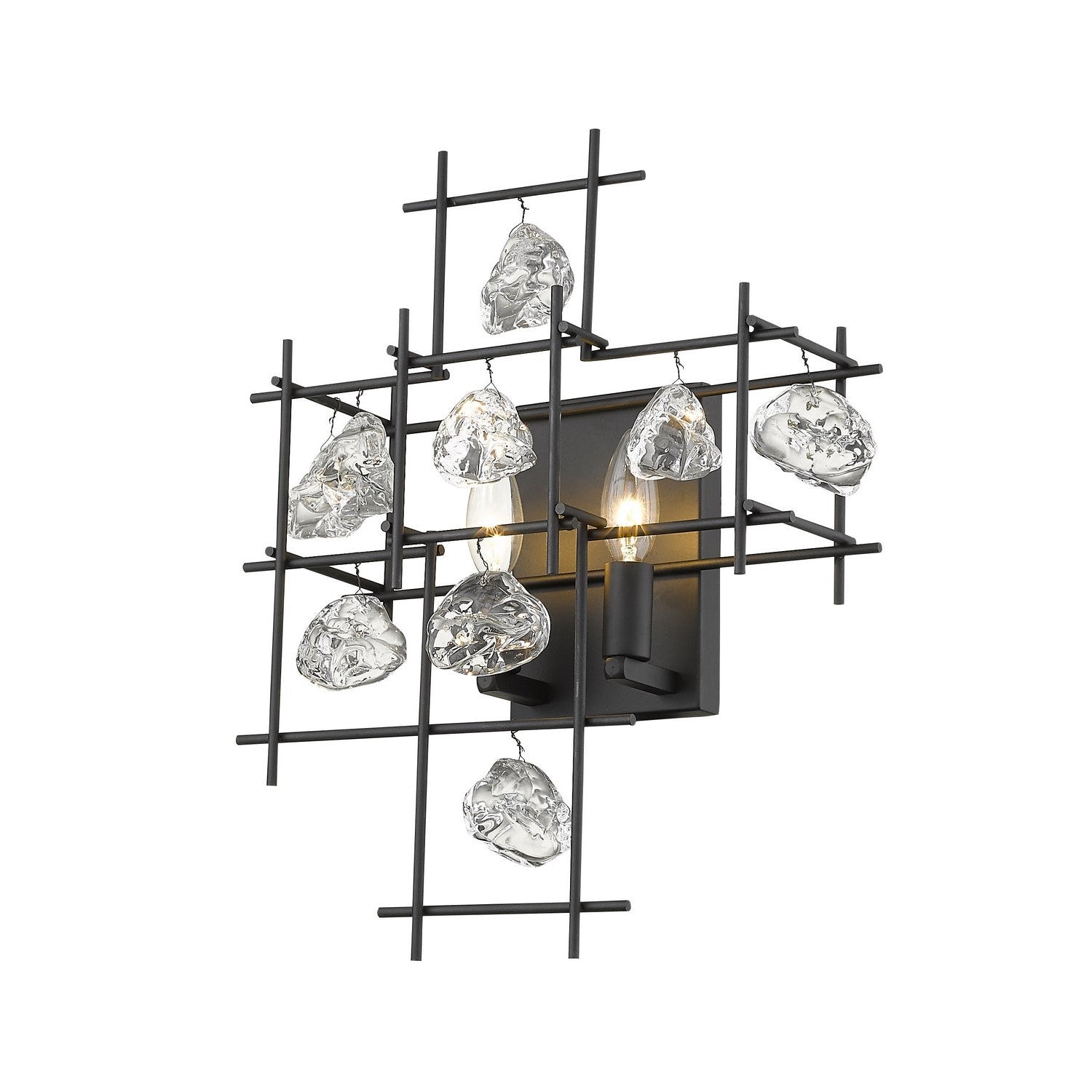 Z-Lite - 4007S-MB - Two Light Wall Sconce - Garroway - Matte Black