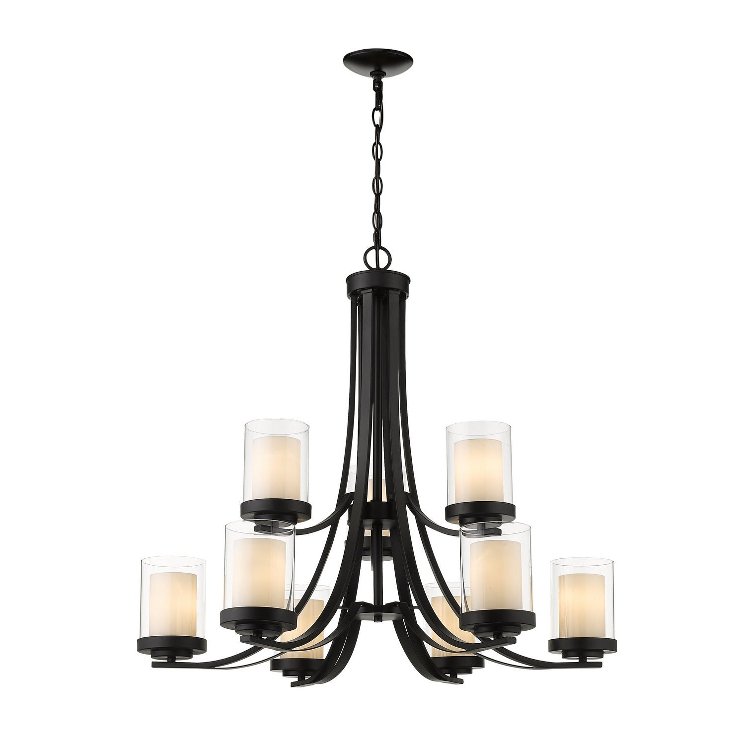 Z-Lite - 426-9-MB - Nine Light Chandelier - Willow - Matte Black