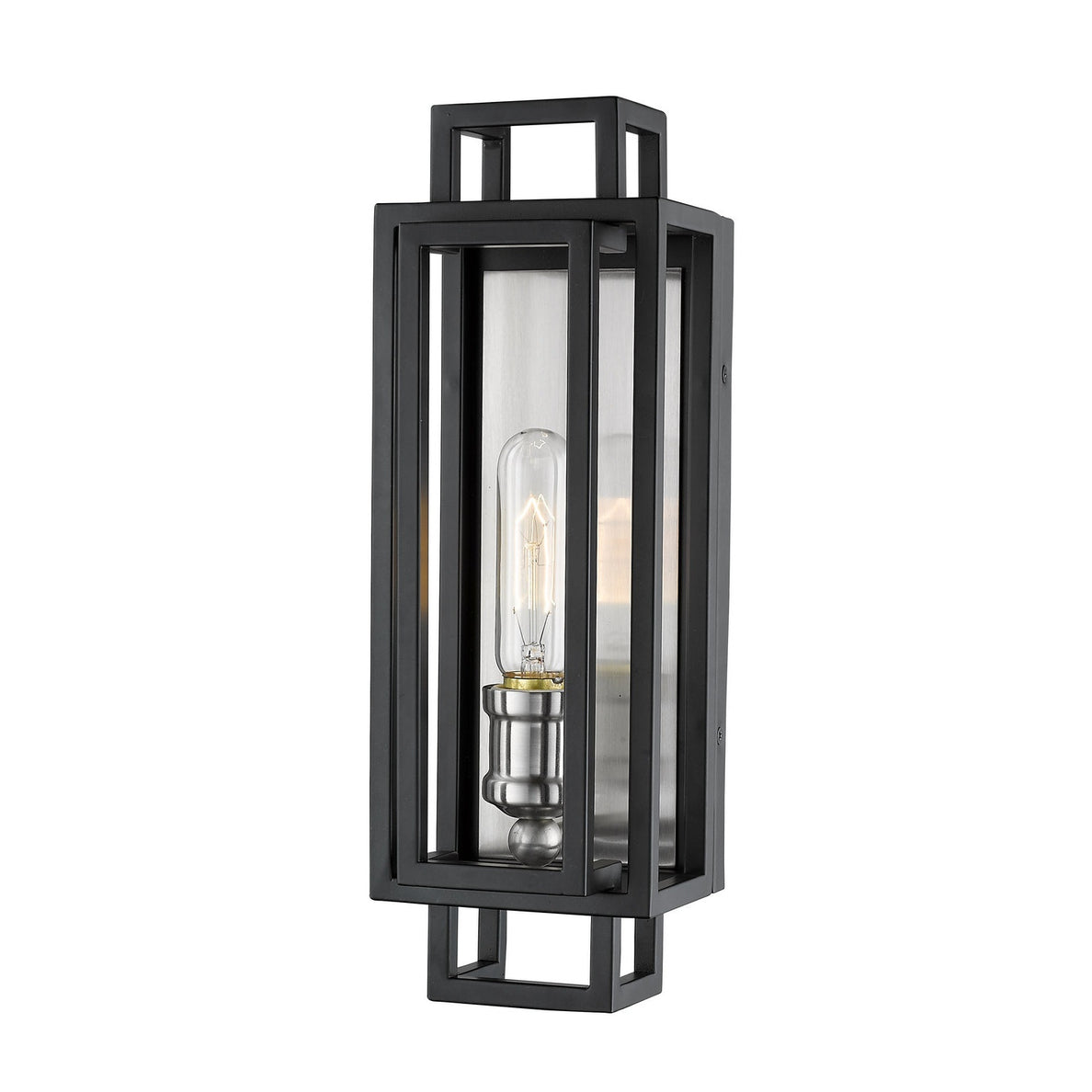Z-Lite - 454-1S-BK-BN - One Light Wall Sconce - Titania - Black + Brushed Nickel