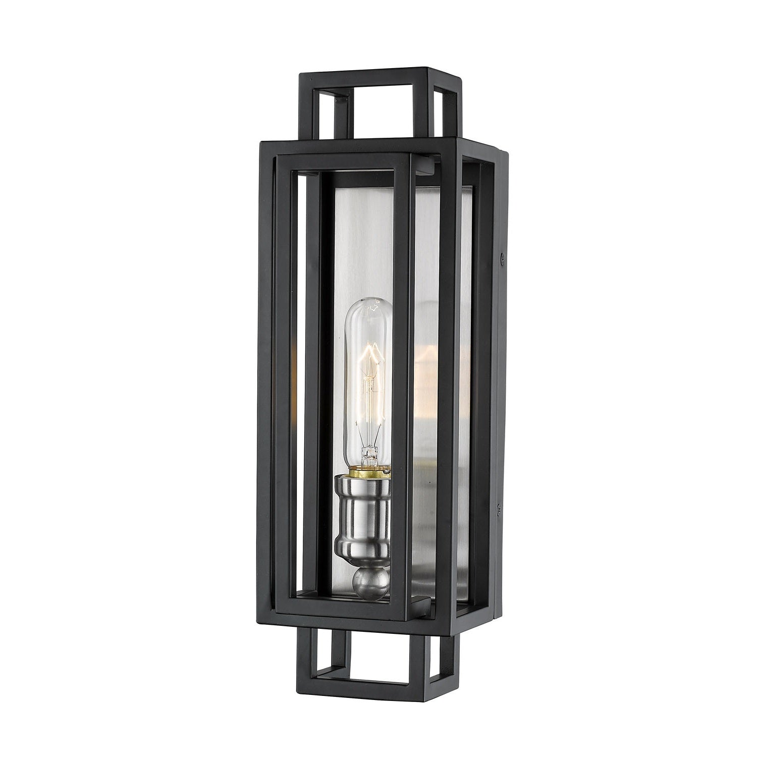 Z-Lite - 454-1S-BK-BN - One Light Wall Sconce - Titania - Black + Brushed Nickel