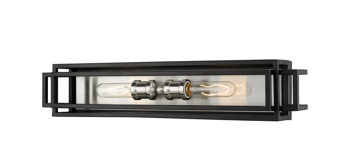 Z-Lite - 454-2V-BK-BN - Two Light Vanity - Titania - Black + Brushed Nickel