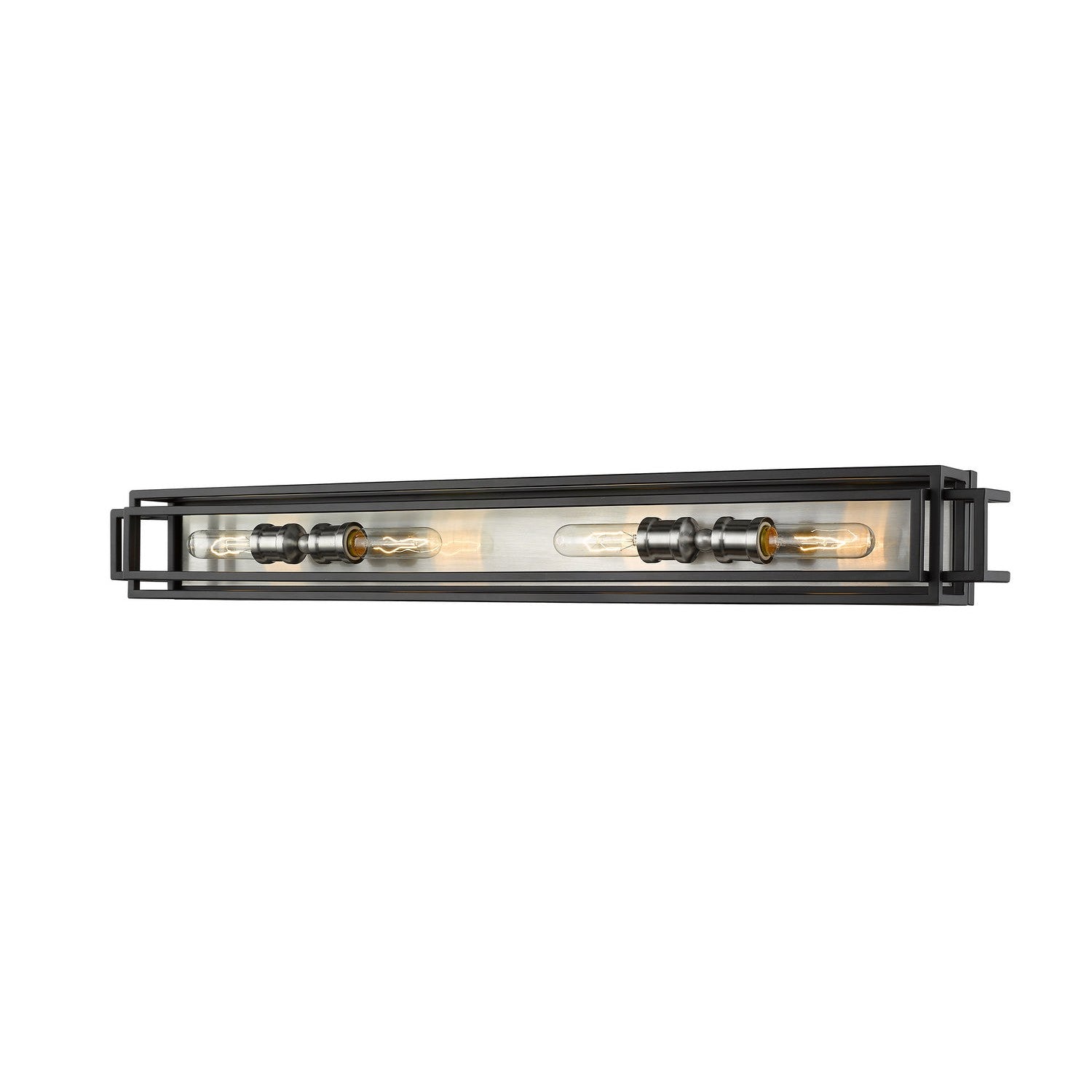 Z-Lite - 454-4V-BK-BN - Four Light Vanity - Titania - Black + Brushed Nickel