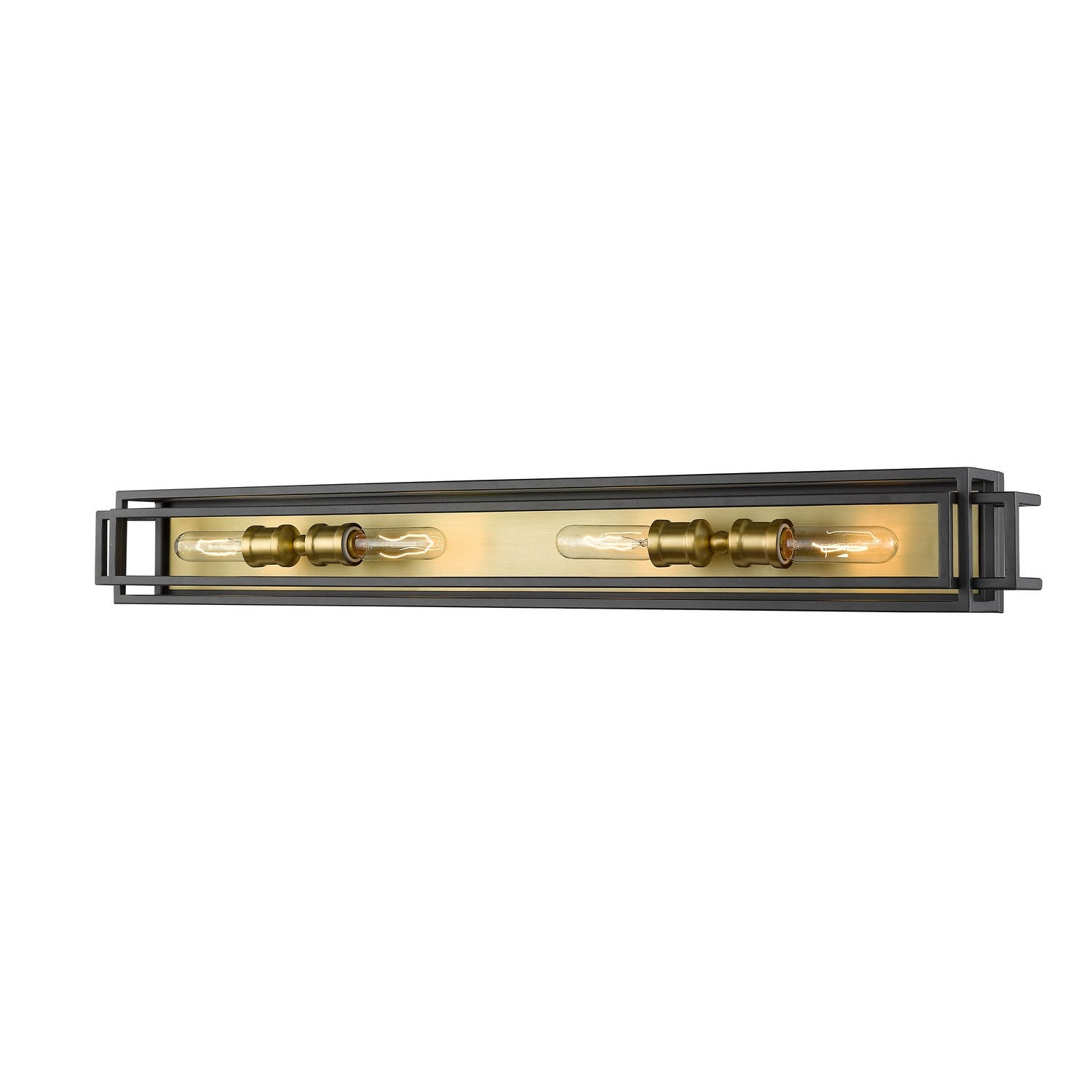 Z-Lite - 454-4V-BRZ-OBR - Four Light Vanity - Titania - Bronze + Olde Brass
