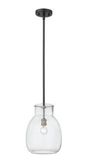 Z-Lite - 476P-ROD-MB-BN - One Light Pendant - Bella - Matte Black + Brushed Nickel