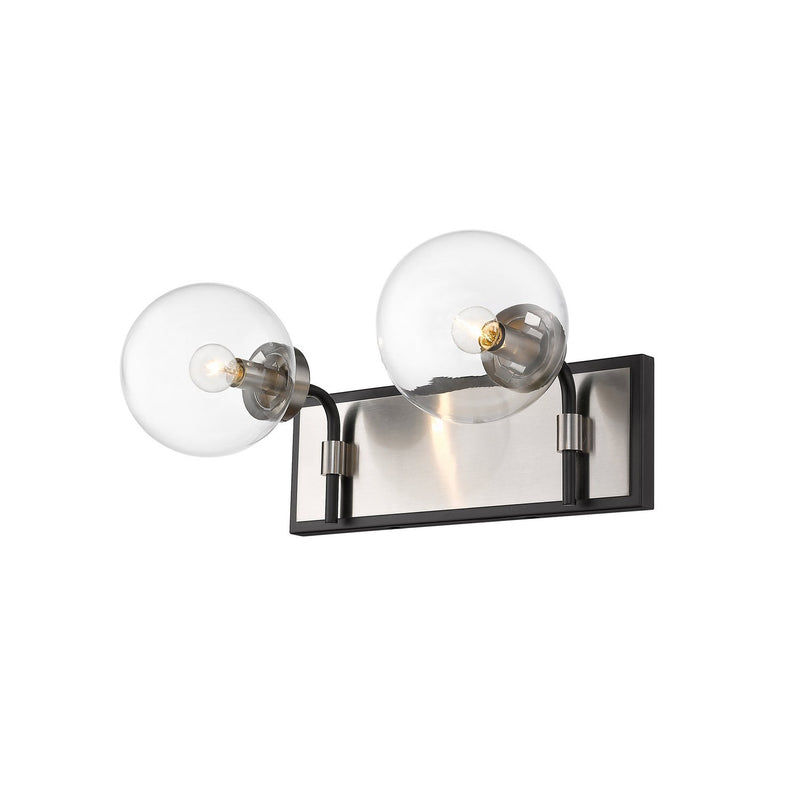 Z-Lite - 477-2V-MB-BN - Two Light Vanity - Parsons - Matte Black + Brushed Nickel