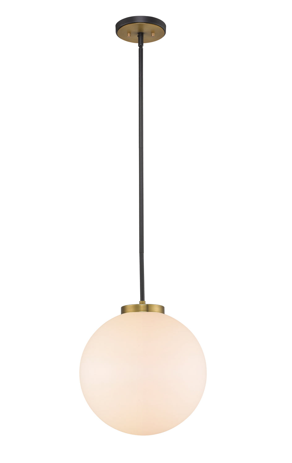 Z-Lite - 477P14-MB-OBR - One Light Pendant - Parsons - Matte Black + Olde Brass