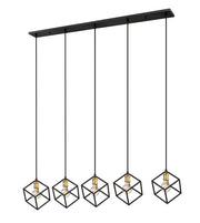 Z-Lite - 478-5L-BRZ-OBR - Five Light Linear Chandelier - Vertical - Bronze + Olde Brass