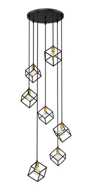 Z-Lite - 478-7BRZ-OBR - Seven Light Chandelier - Vertical - Bronze + Olde Brass
