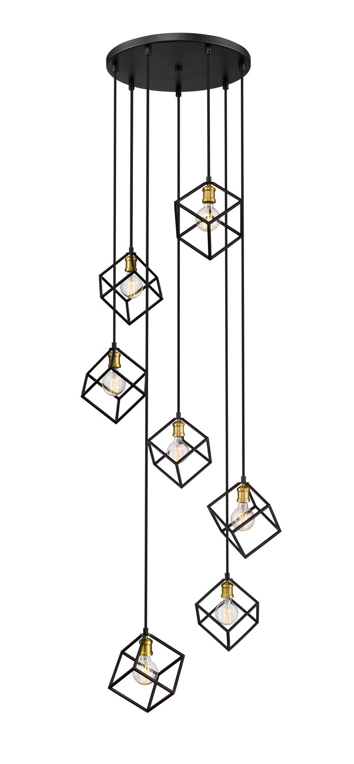 Z-Lite - 478-7BRZ-OBR - Seven Light Chandelier - Vertical - Bronze + Olde Brass