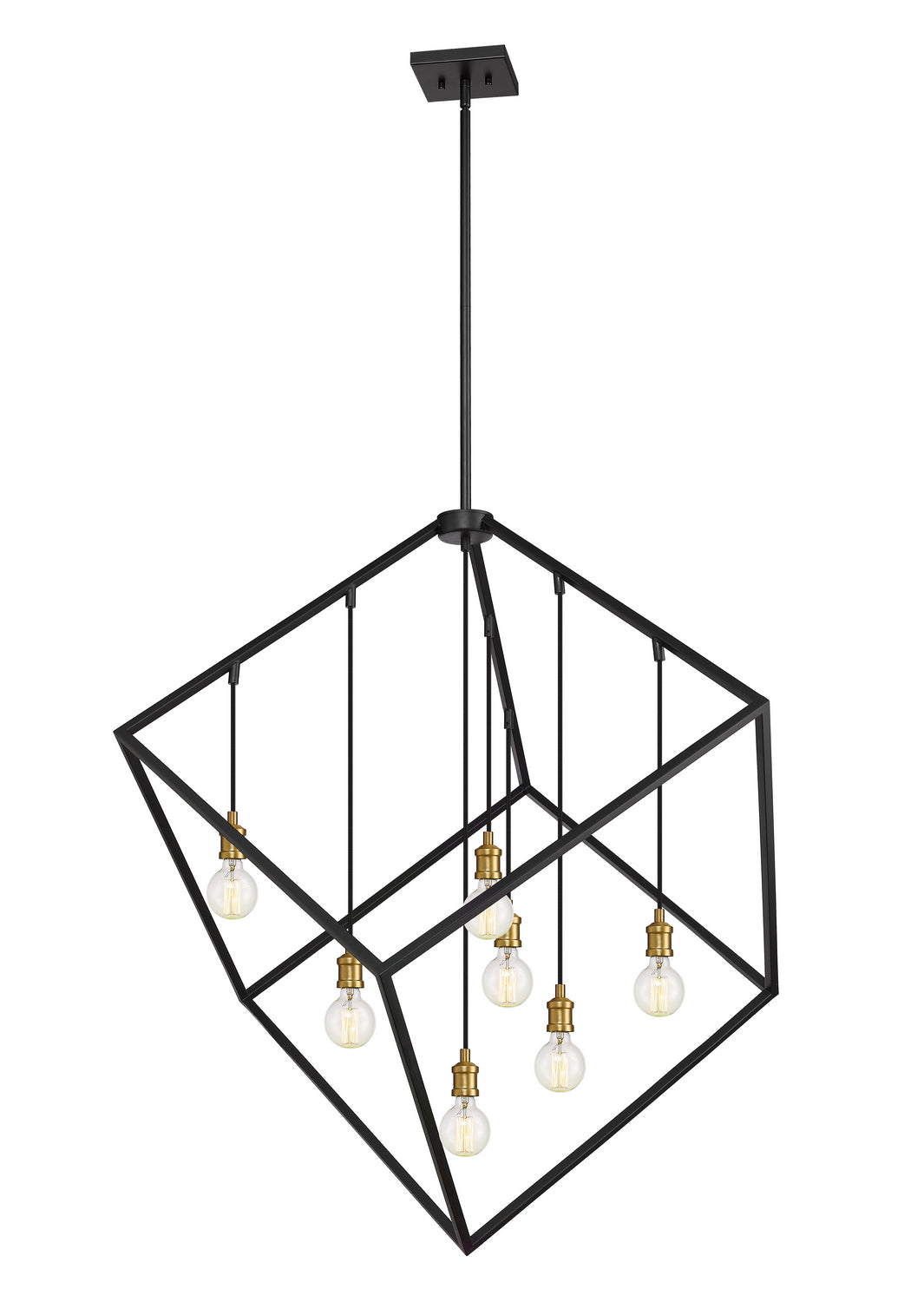 Z-Lite - 478P44-BRZ-OBR - Seven Light Chandelier - Vertical - Bronze + Olde Brass