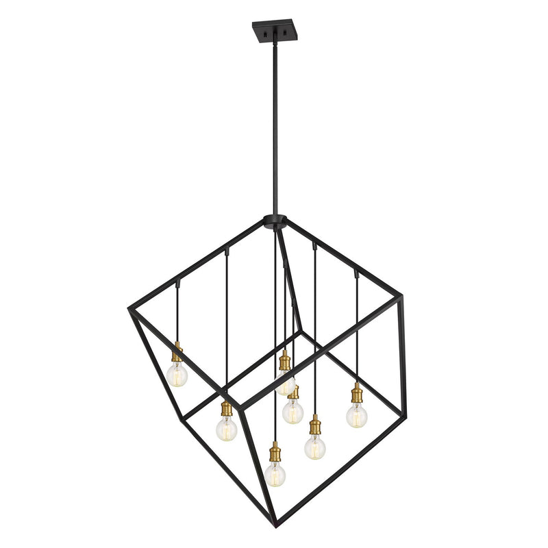 Z-Lite - 478P44-BRZ-OBR - Seven Light Chandelier - Vertical - Bronze + Olde Brass