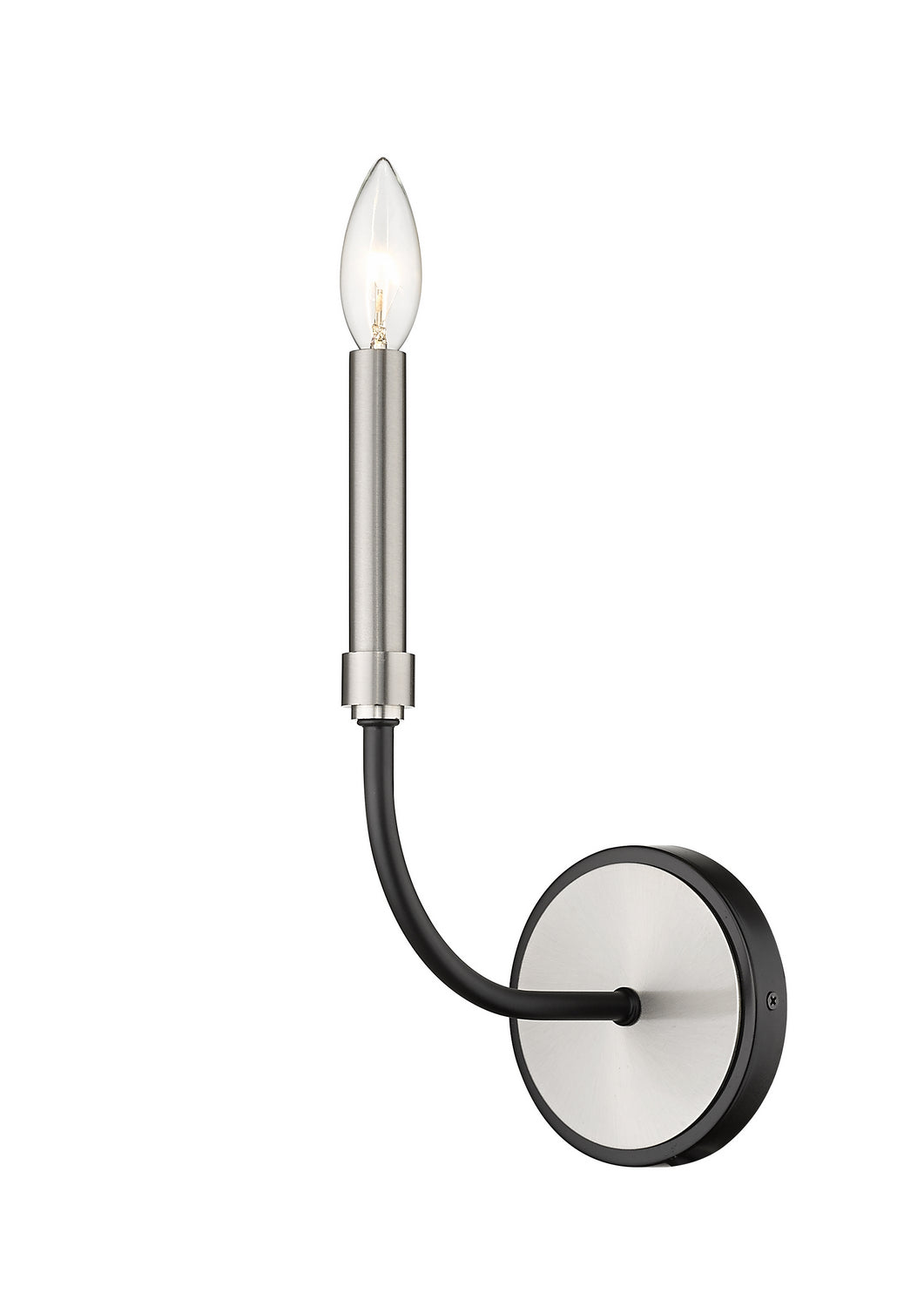 Z-Lite - 479-1S-MB-BN - One Light Wall Sconce - Haylie - Matte Black + Brushed Nickel