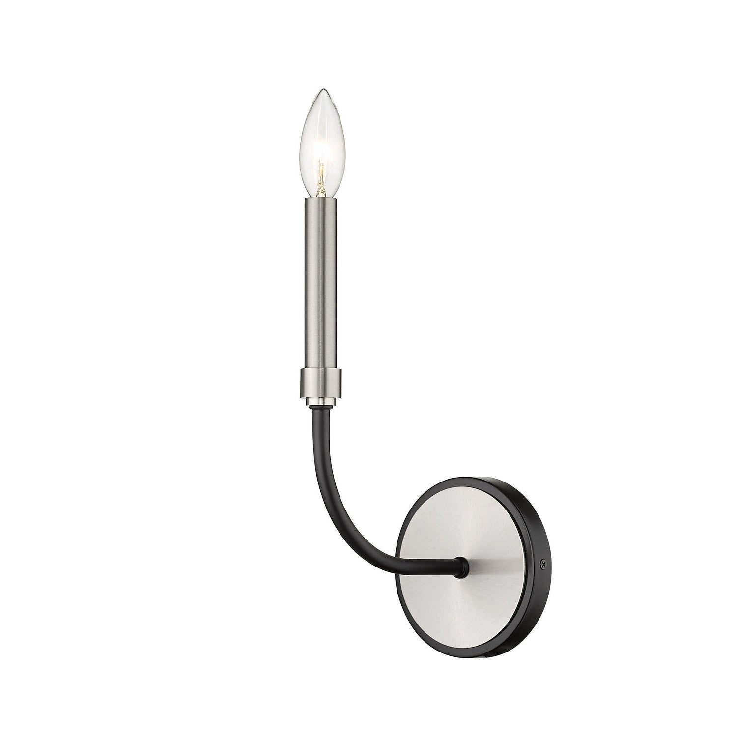 Z-Lite - 479-1S-MB-BN - One Light Wall Sconce - Haylie - Matte Black + Brushed Nickel