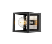 Z-Lite - 480-1S-MB-BN - One Light Wall Sconce - Kube - Matte Black + Brushed Nickel