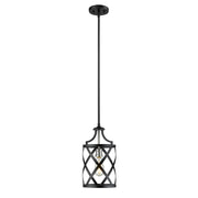 Z-Lite - 481MP-MB-BN - One Light Pendant - Malcalester - Matte Black + Brushed Nickel