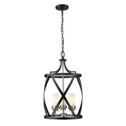 Z-Lite - 481P14-MB-BN - Three Light Pendant - Malcalester - Matte Black + Brushed Nickel