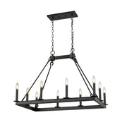 Z-Lite - 482-10L-MB - Ten Light Linear Chandelier - Barclay - Matte Black