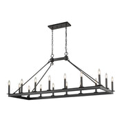 Z-Lite - 482-16L-MB - 16 Light Linear Chandelier - Barclay - Matte Black