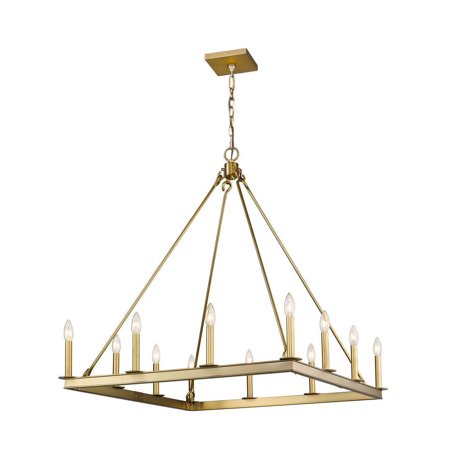Z-Lite - 482S-12OBR - 12 Light Chandelier - Barclay - Olde Brass