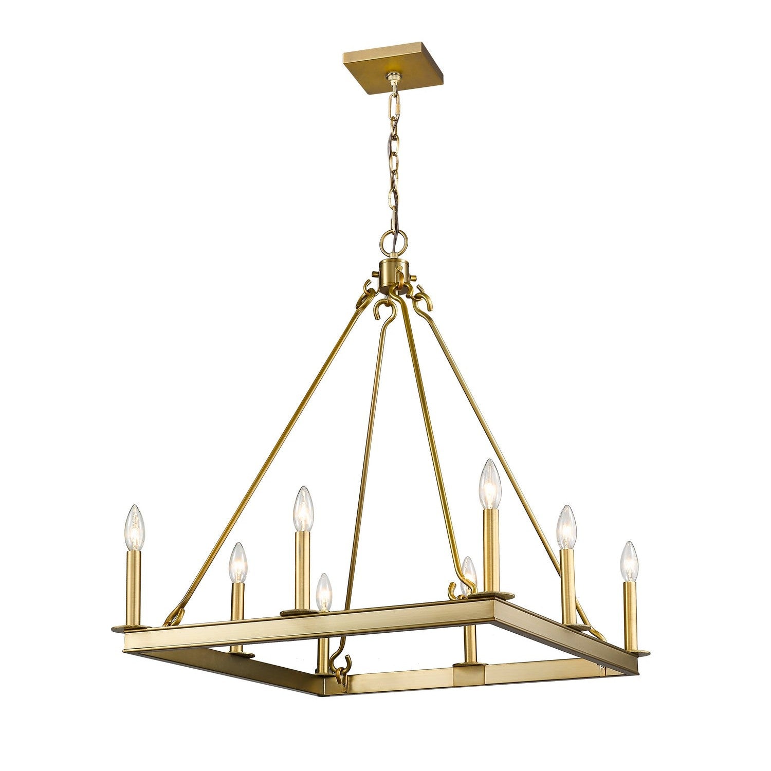 Z-Lite - 482S-8-26OBR - Eight Light Chandelier - Barclay - Olde Brass