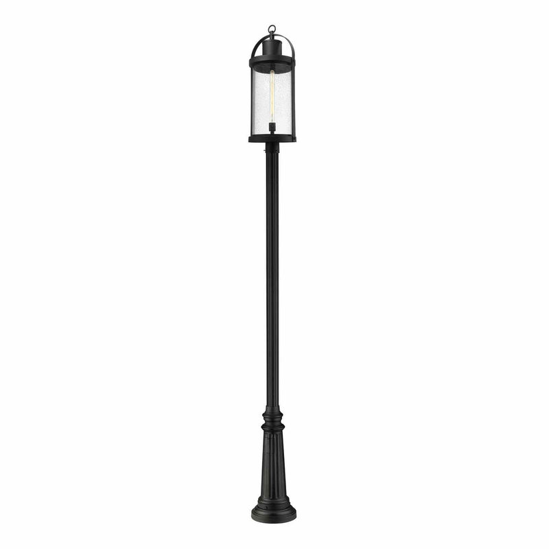 Z-Lite - 569PHXL-511P-BK - One Light Outdoor Post Mounted Fixture - Roundhouse - Black