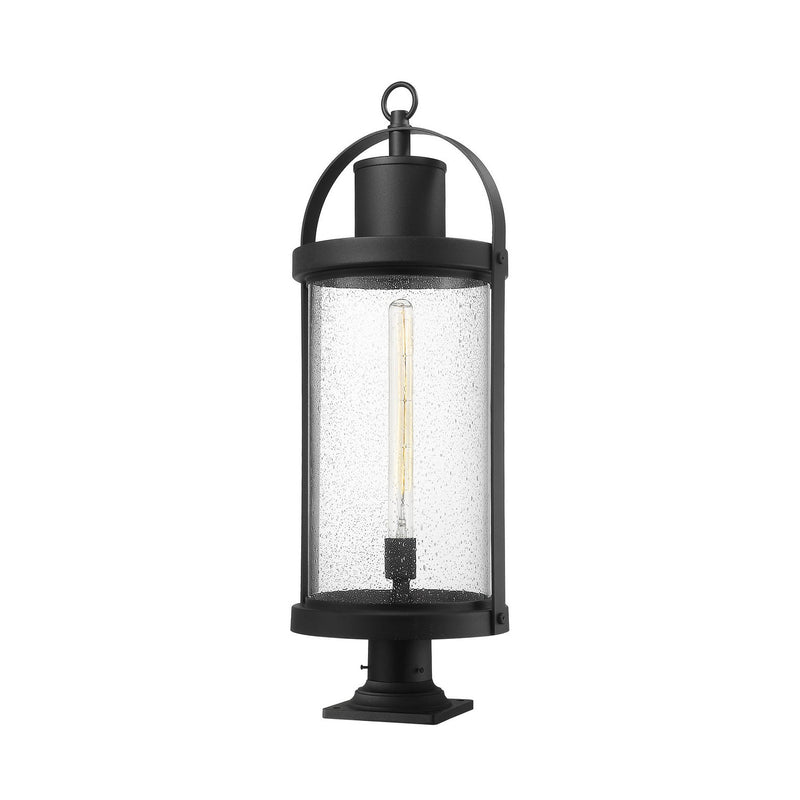 Z-Lite - 569PHXL-533PM-BK - One Light Outdoor Pier Mounted Fixture - Roundhouse - Black