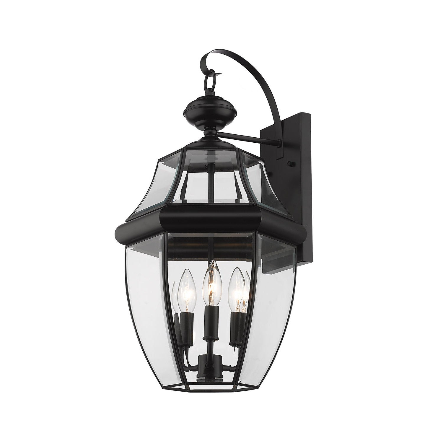 Z-Lite - 580B-BK - Three Light Outdoor Wall Light - Westover - Black