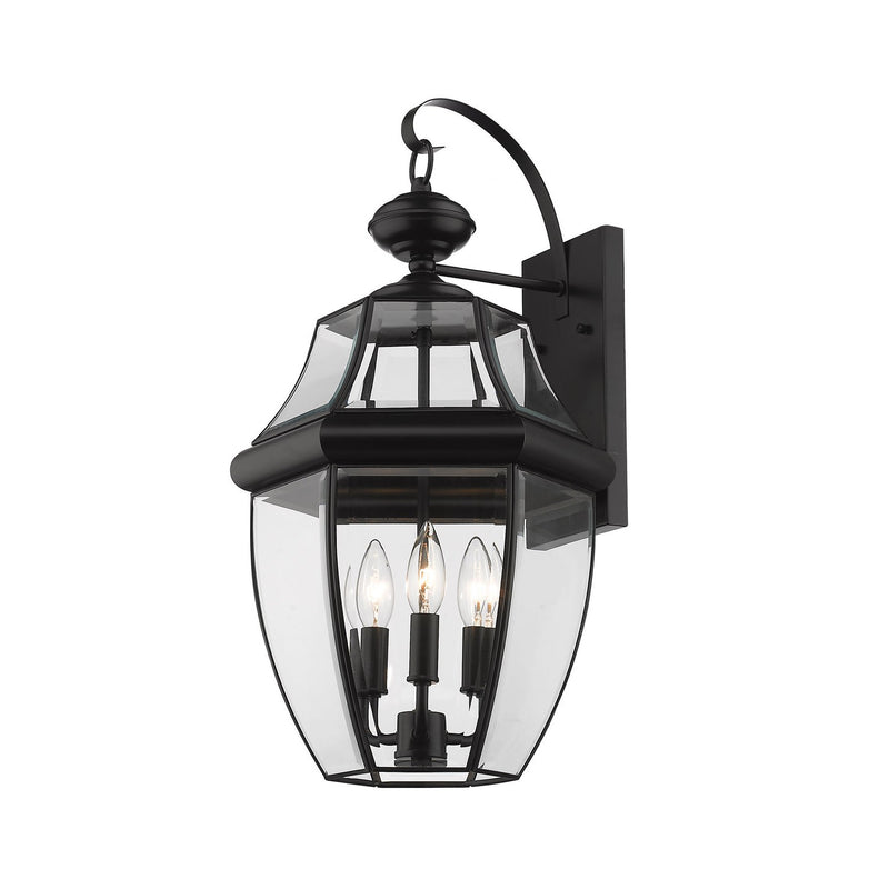 Z-Lite - 580B-BK - Three Light Outdoor Wall Light - Westover - Black
